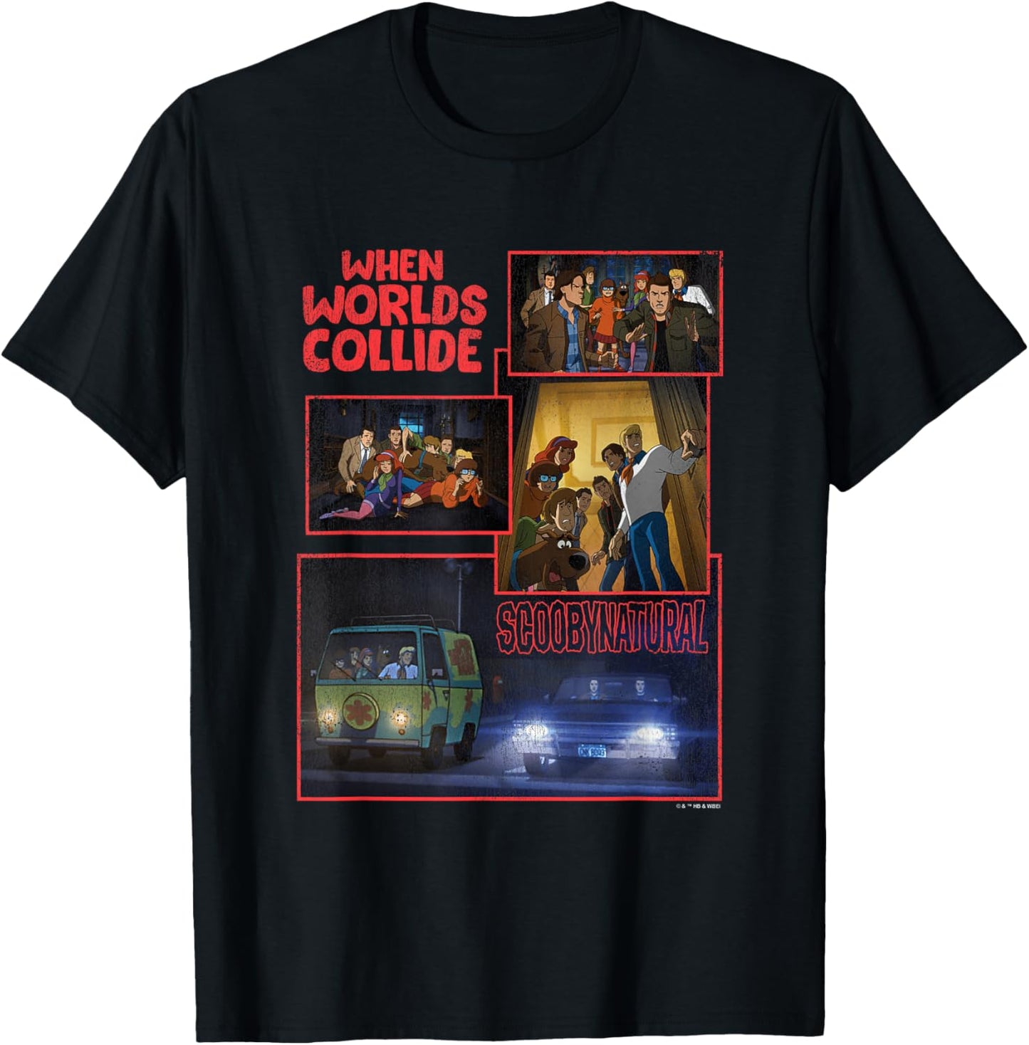 Scooby-Doo Scoobynatural When Worlds Collide T-Shirt - T-Shirt | Black