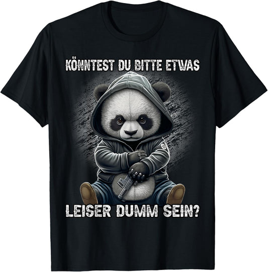 Could you please be something quiet stupid? Funny sarcasm T-Shirt - T-Shirt | Black
