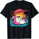 Summerween Funny Ghost Summer Halloween Vacation T-Shirt - T-Shirt | Black