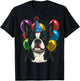 Celebration Event Birthday Party Boston Terrier T-Shirt - T-Shirt | Black