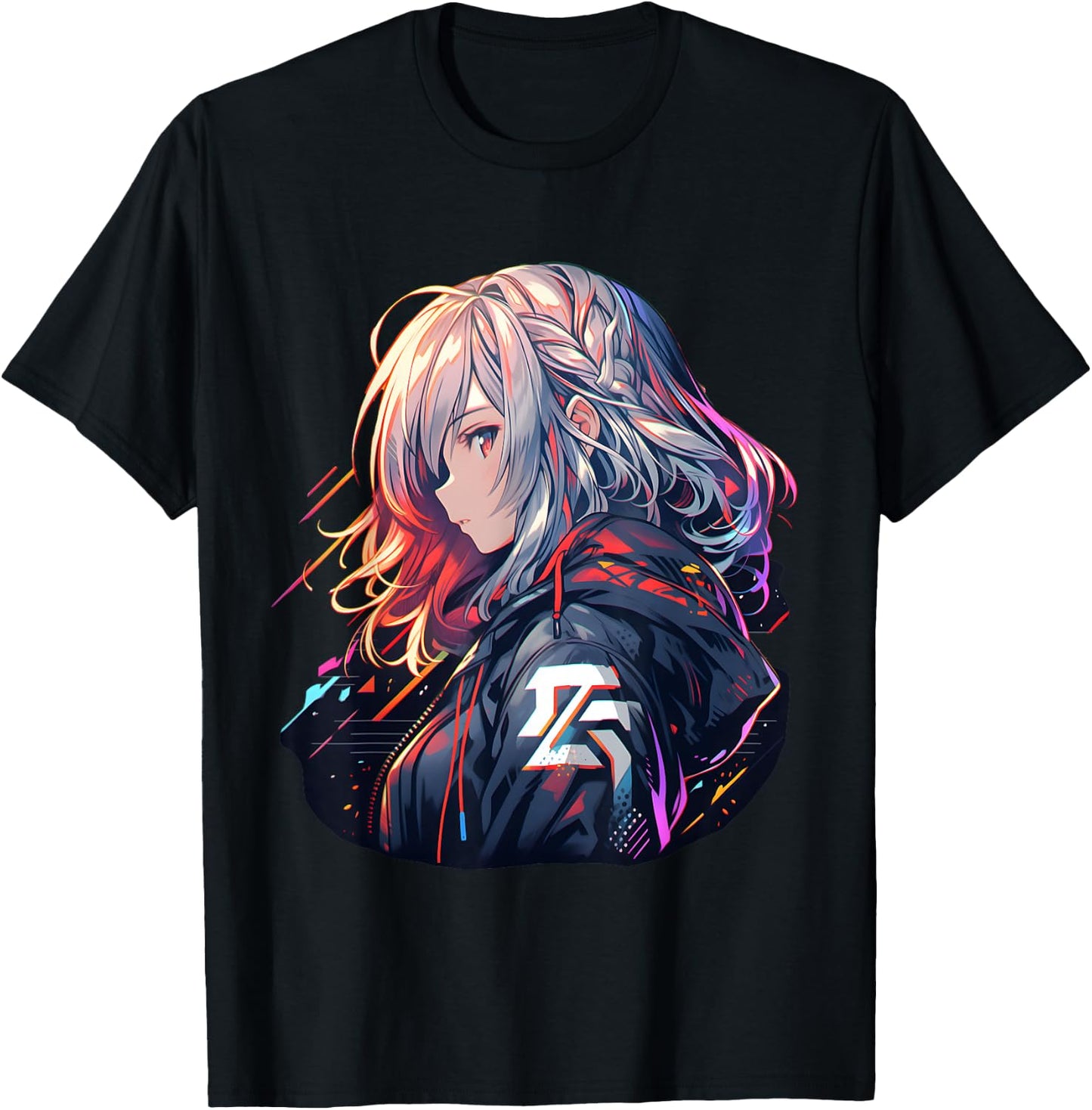 Manga Anime Ästhetische Cyberpunk Techwear Harajuku T-Shirt - T-Shirt | Black