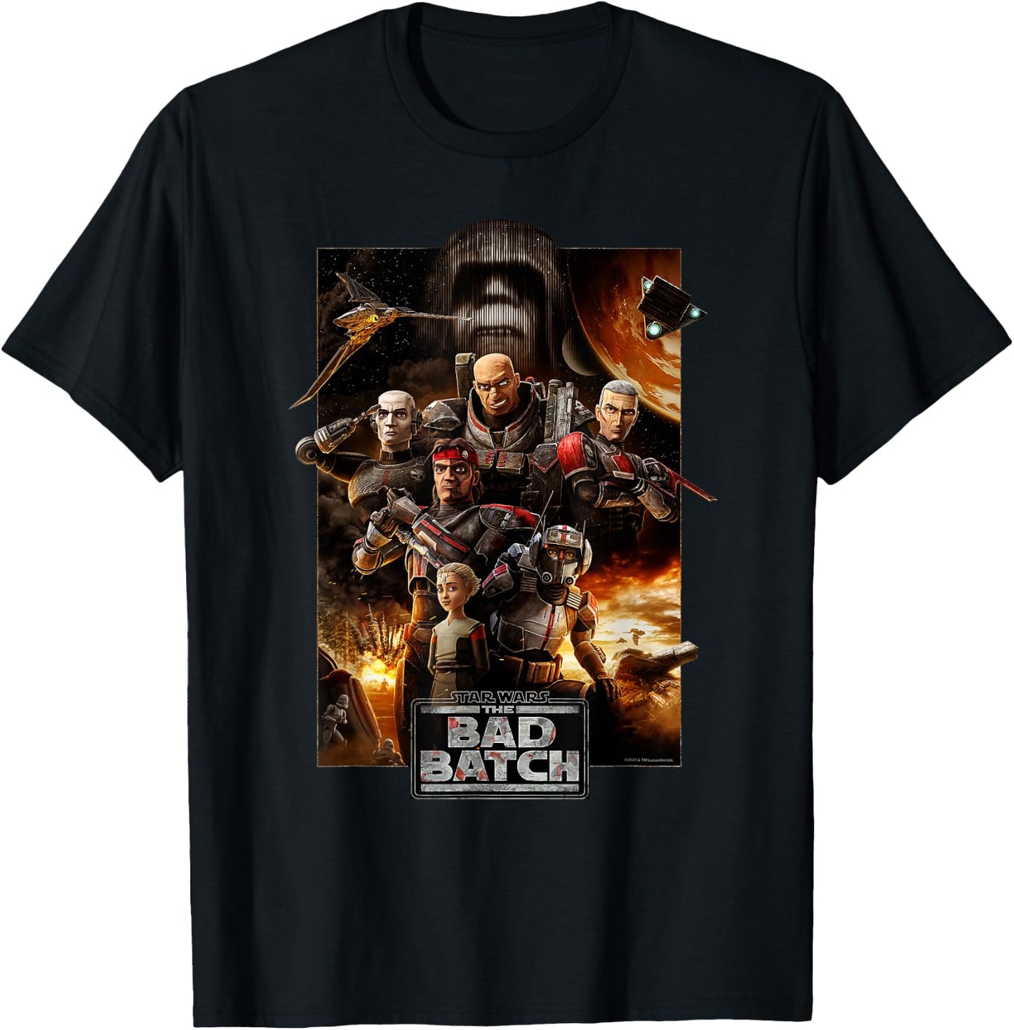 Star Wars The Bad Batch Series Poster T-Shirt - T-Shirt | Black