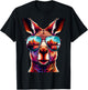 Kangaroo Wearing Sunglass Cool Kangaroos Australia T-Shirt - T-Shirt | Black