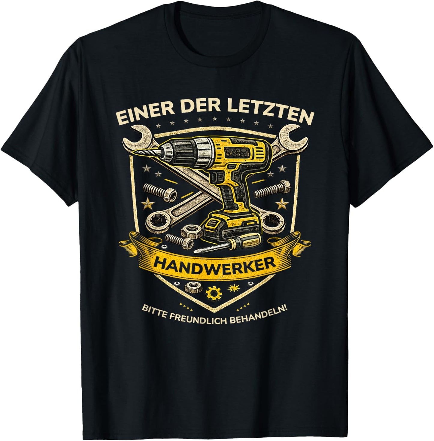 Handwerker Geschenk Mann Papa – Einer der letzten Handwerker T-Shirt - T-Shirt | Black