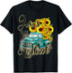 Sunflower Jesus Take The Wheel Christian Gift Leopard Print T-Shirt - T-Shirt | Black