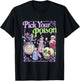 Pick Your Poison Gothic Halloween Retro Graphic T-Shirt - T-Shirt | Black