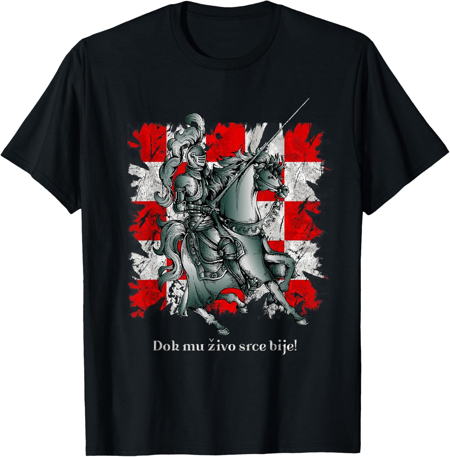 Kroatien Hrvatski Vitez Hrvatska Zastava T-Shirt - T-Shirt | Black