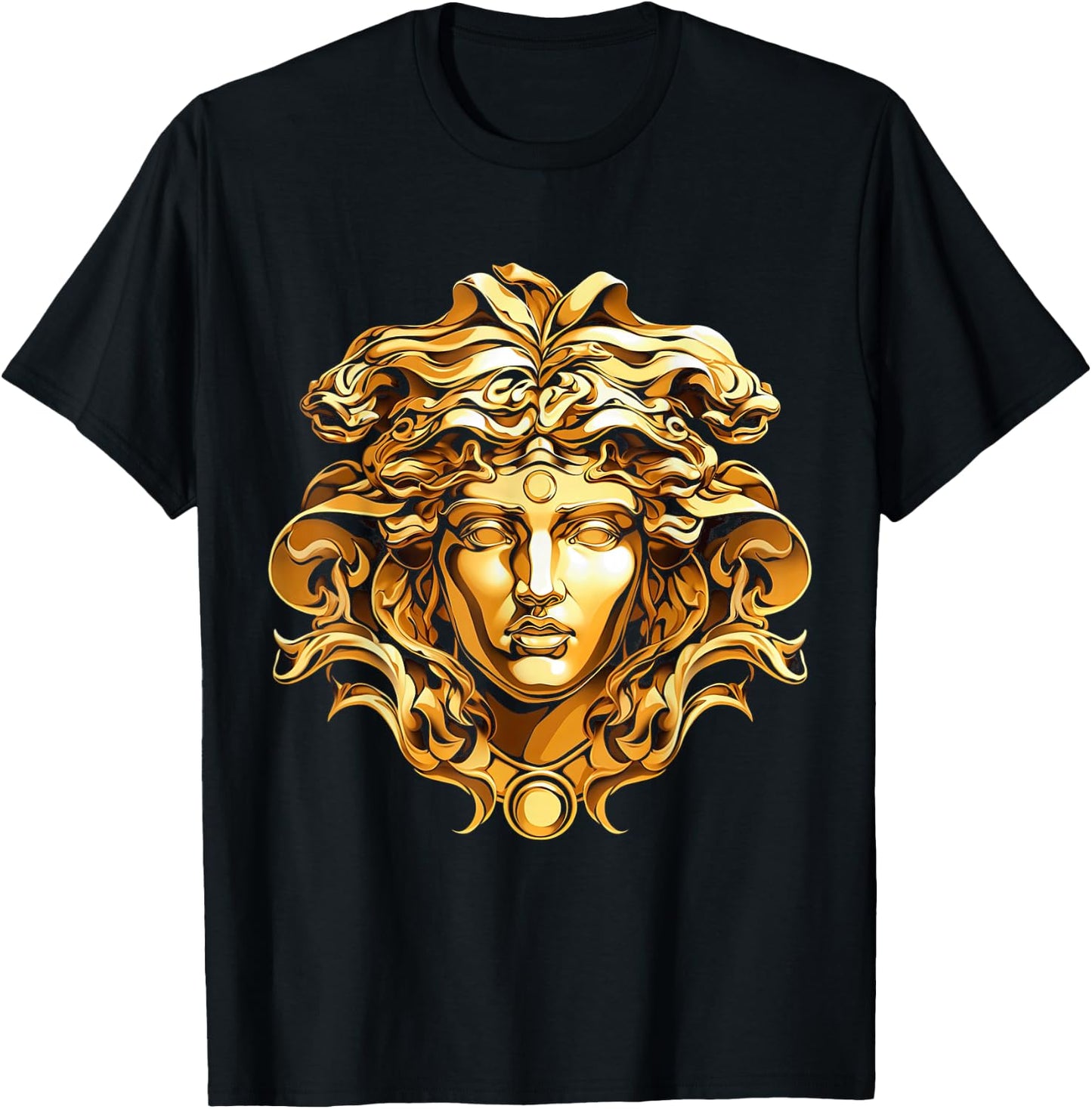 medusahead Greek Mythology Ancient Snake Hair T-Shirt - T-Shirt | Black
