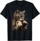 Boxing Cat Boxer Funny Cat Graphic T-Shirt - T-Shirt | Black