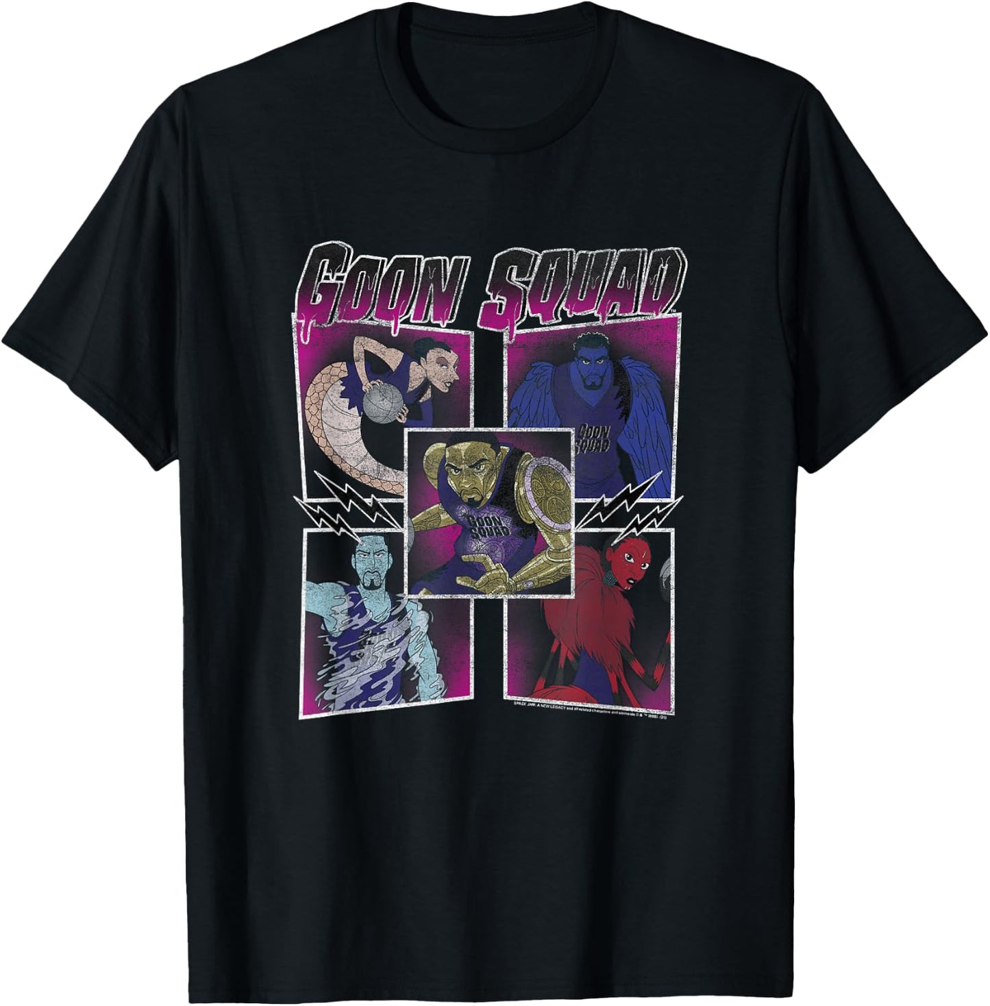 Space Jam: A New Legacy Group Shot Goon Squad Box Up T-Shirt - T-Shirt | Black