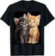 Cute Magic Cat Kitten Fantasy Art , black T-Shirt - T-Shirt | Black