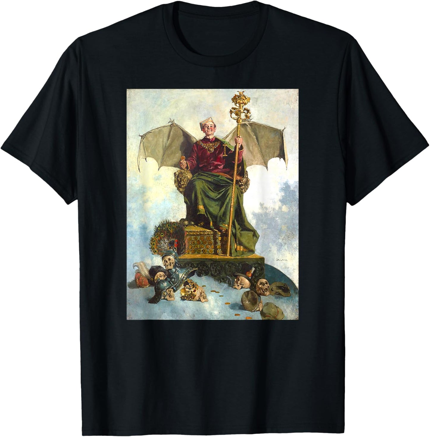 Allegory of Satan Painting Ludwik Stasiak 1900 T-Shirt - T-Shirt | Black