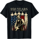 Vintage Abraham Lincoln Abe Lincoln Playing Guitar 250 Years T-Shirt - T-Shirt | Black