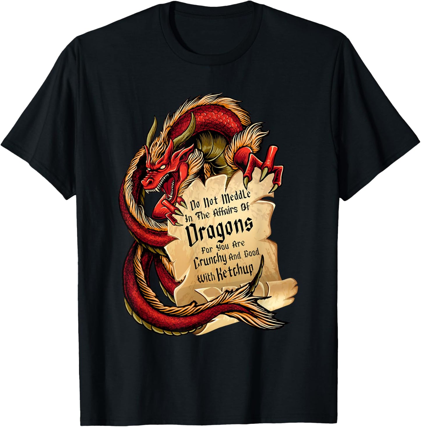 Do Not Meddle In The Affairs of Dragons Kids Dragon T-Shirt - T-Shirt | Black