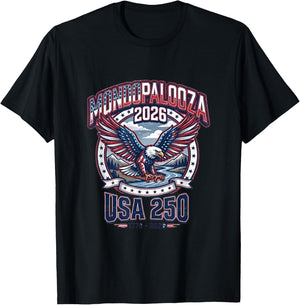 Mondopalooza 2026 USA 250 Years Celebration - America T-Shirt - T-Shirt | Black