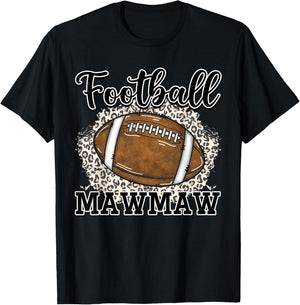 Football Mawmaw Leopard T-Shirt - T-Shirt | Black