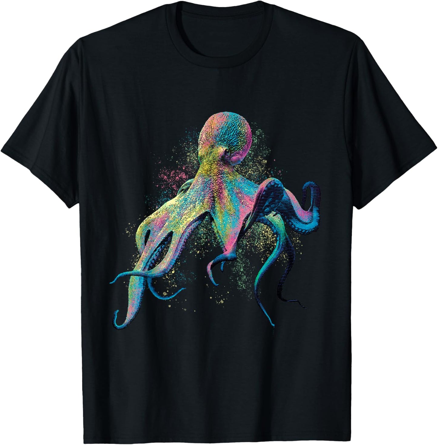Octopus Ocean Animal Marine Biologist Scuba Diving Diver T-Shirt - T-Shirt | Black