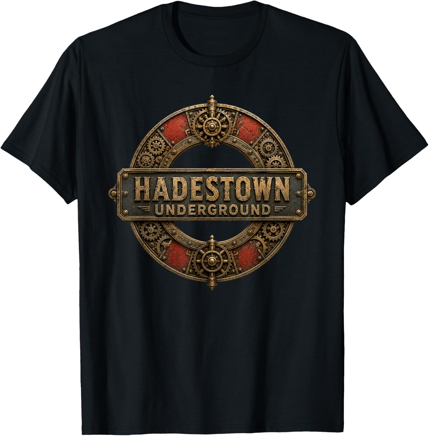 Retro Hadestown Underground Inspired Logo Men Women T-Shirt - T-Shirt | Black