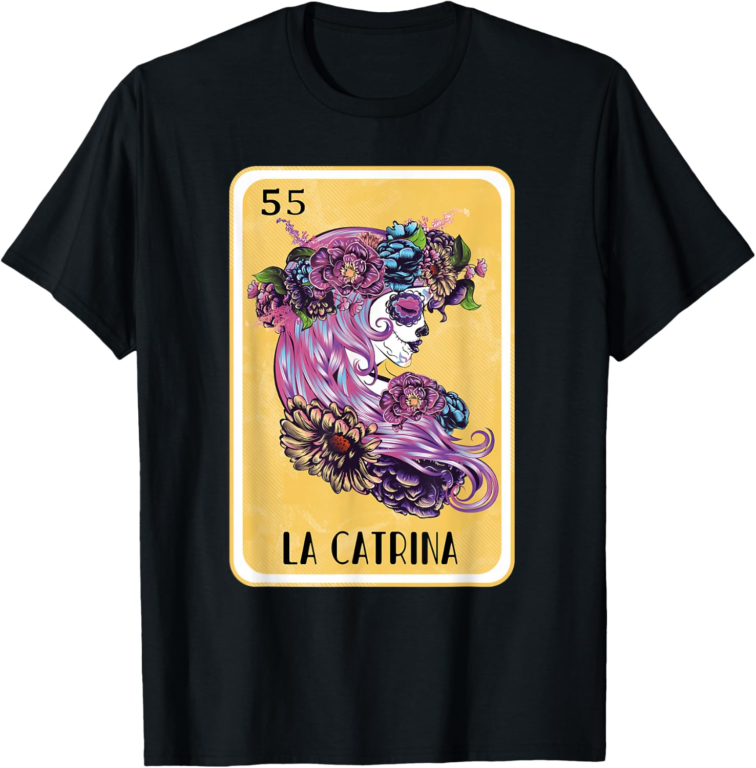Funny Spanish-Mexican Bingo Gifts for Catrina - La Catrina T-Shirt - T-Shirt | Black