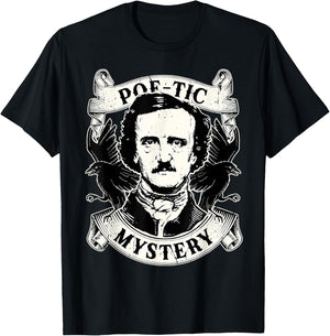 Edgar Allan Poe Gothic Ravens T-Shirt - T-Shirt | Black