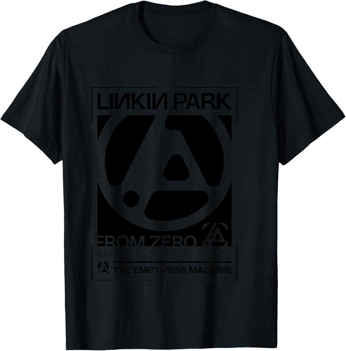 Linkin Park logo in black and white of Zero Box , grey, S T-Shirt - T-Shirt | Black