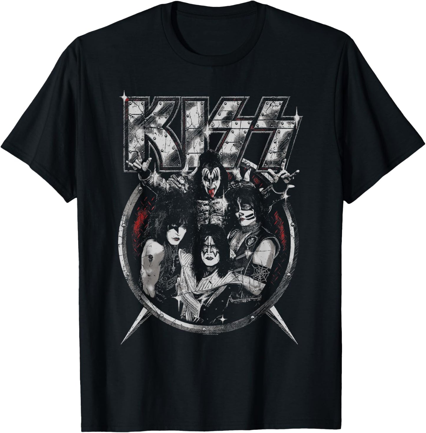 KISS - Heavy Metal Portrait T-Shirt - T-Shirt | Black