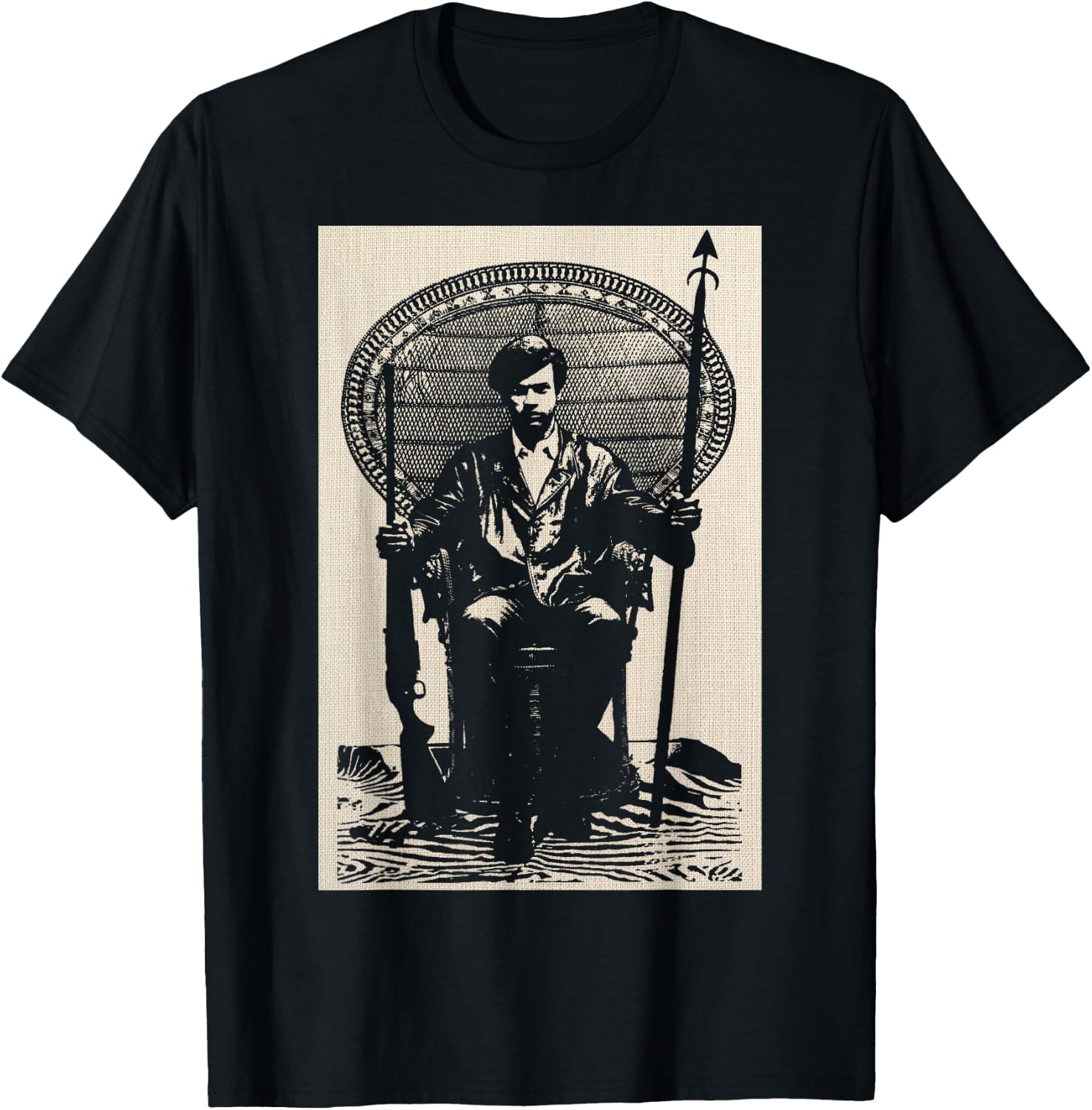 BPP Vintage Black History Self Defense Black Panthers Party T-Shirt - T-Shirt | Black