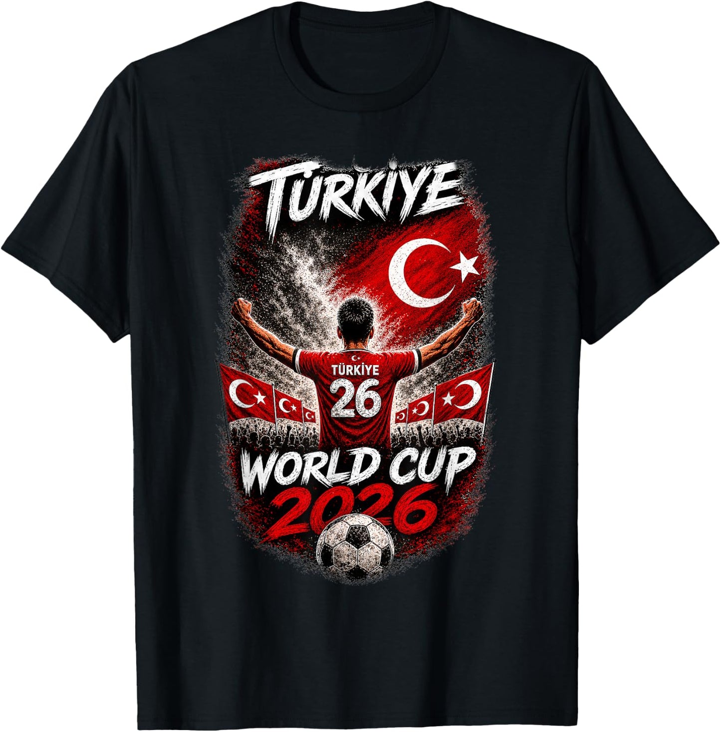 Soccer - WM 2026 Turkey T-Shirt - T-Shirt | Black