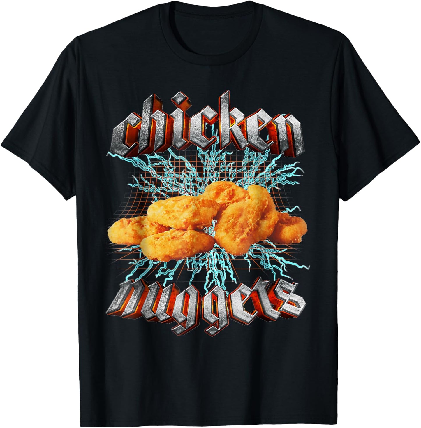 Chicken Nuggets Meme Funny Strange Specific Thanks Meme , black T-Shirt - T-Shirt | Black