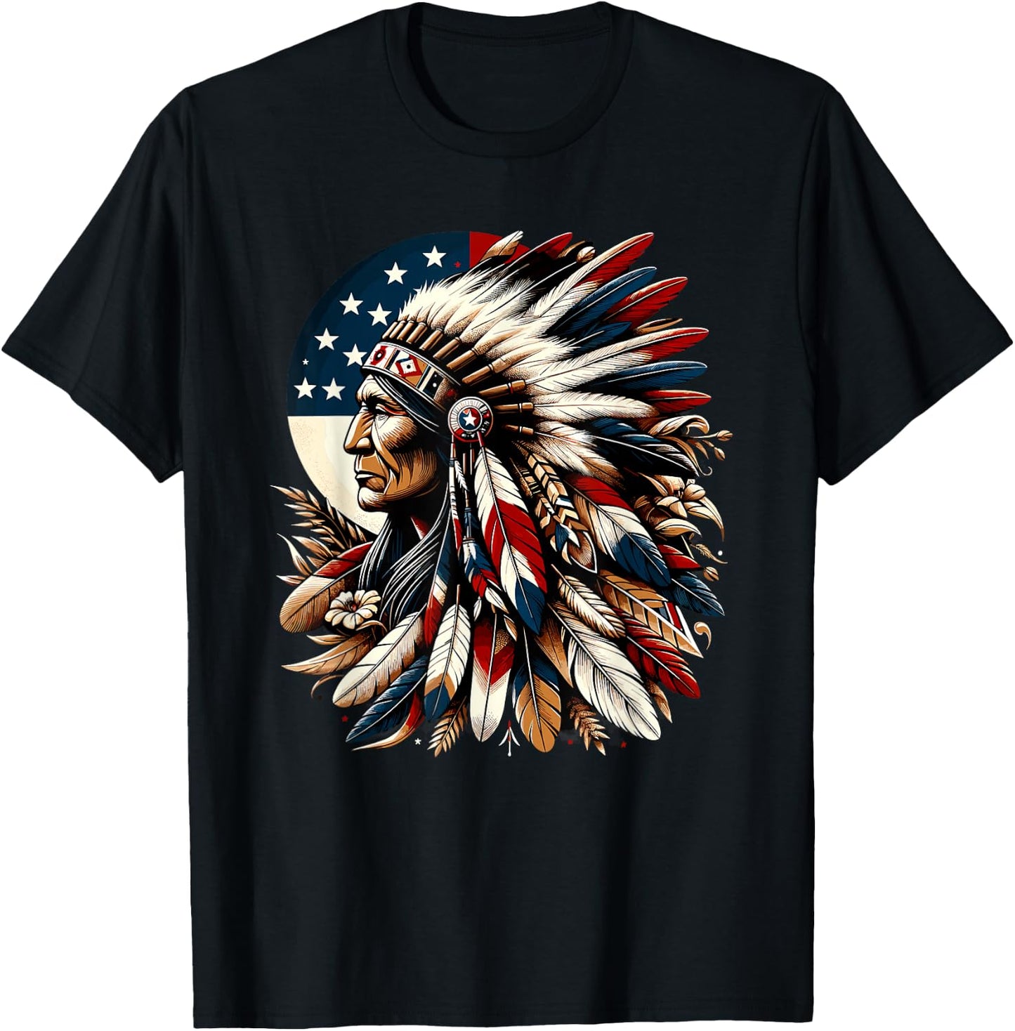 Indian Flag Indian American , Black, S T-Shirt - T-Shirt | Black