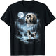 Shih Tzu Howling to the Moon Retro 90's Dog T-Shirt - T-Shirt | Black