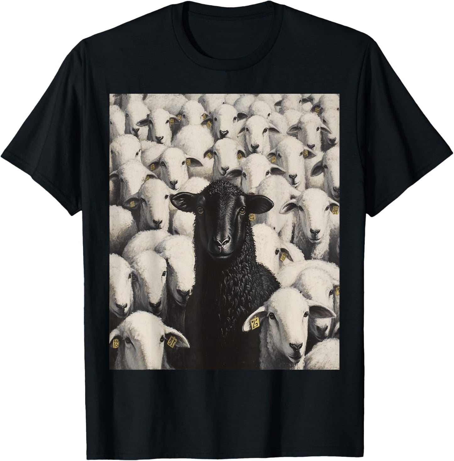 White Sheep Black T-Shirt - T-Shirt | Black