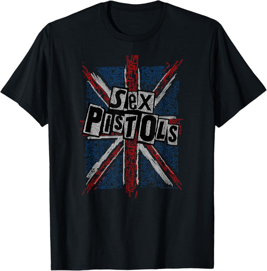 Sex Pistols Anarchy Flag Rock Music Band , black T-Shirt - T-Shirt | Black