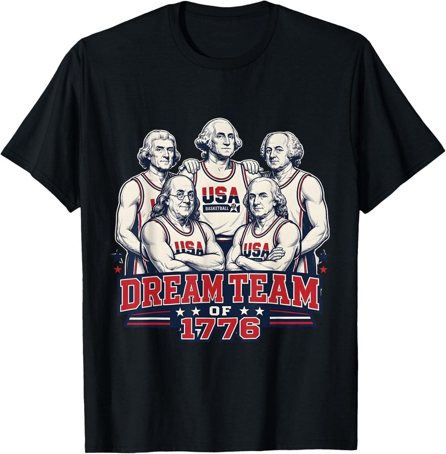 Undefeated Since 1776 America 4th of July Independence Team T-Shirt - T-Shirt | Black