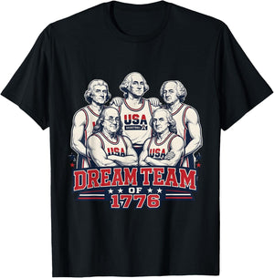 Undefeated Since 1776 America 4th of July Independence Team T-Shirt - T-Shirt | Black