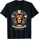 Jesus You've Got A Lion Inside Of Those Lungs Flower Lion T-Shirt - T-Shirt | Black