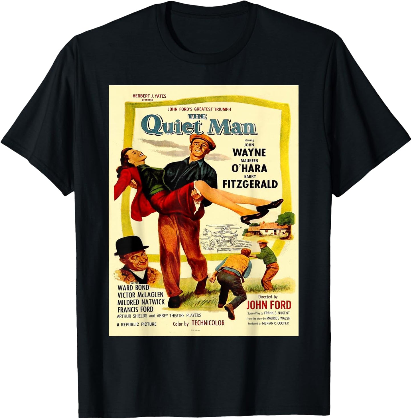 Vintage poster - The Quiet Man T-Shirt - T-Shirt | Black