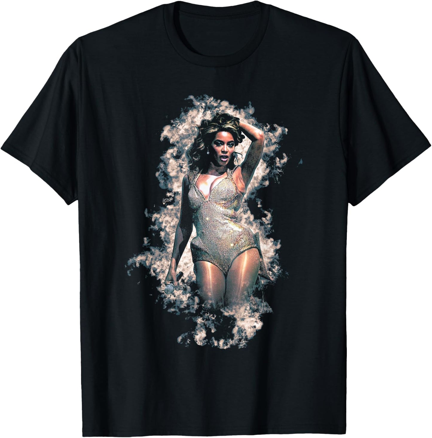 Silver Dress Beyonce 2009 , Black, S T-Shirt - T-Shirt | Black