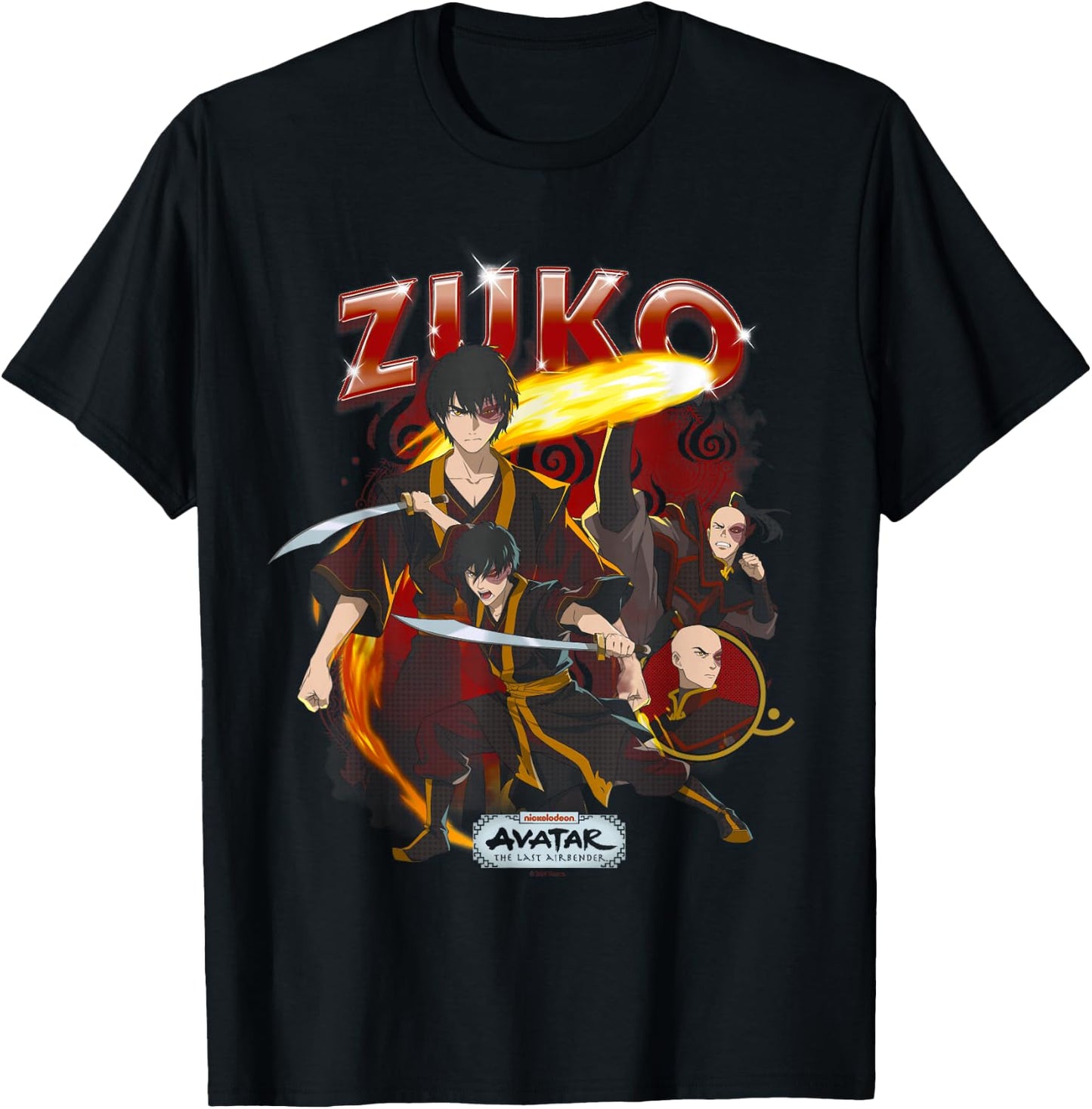 Avatar: Der letzte Airbender Zuko Heartthrob T-Shirt - T-Shirt | Black