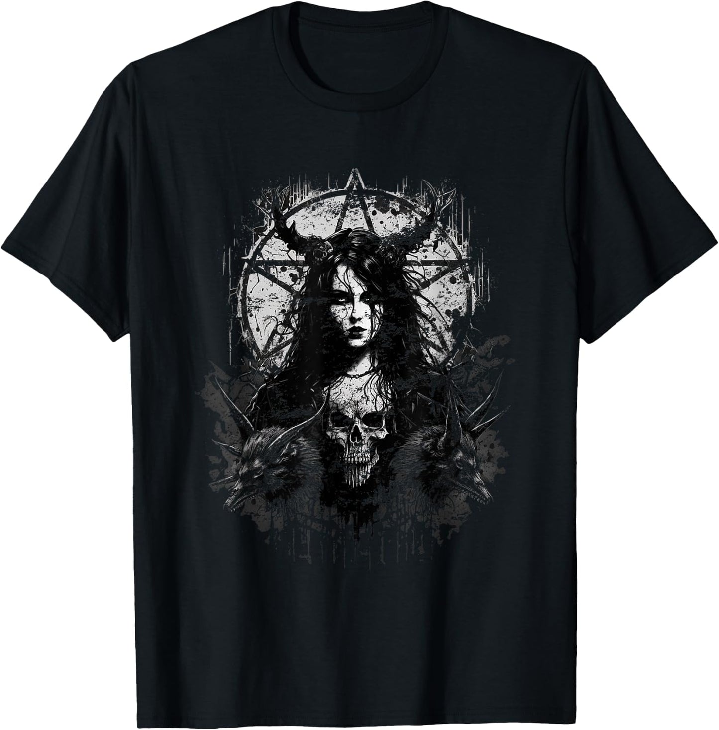 Gothic Aesthetic Satanic Grunge Dark Magic T-Shirt - T-Shirt | Black