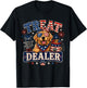 Dog Treat Dealer USA Patriotic 4th of July Golden Retriever T-Shirt - T-Shirt | Black
