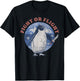 Fight or Flight Penguin Holding Knife Funny Meme T-Shirt - T-Shirt | Black