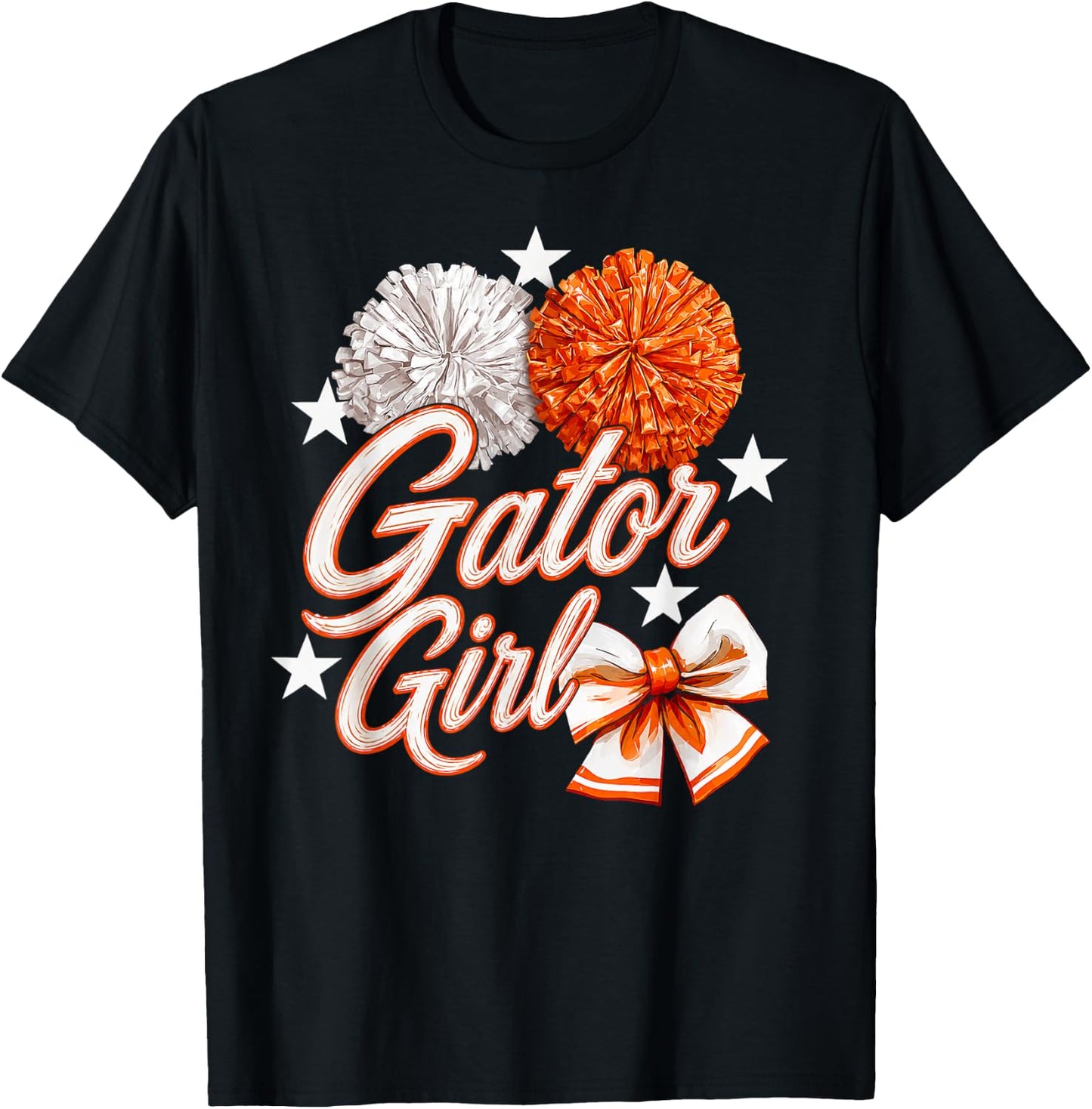 Gator Girl High School Sports Fan Team Spirit Mascot T-Shirt - T-Shirt | Black