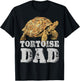 African Spurred Dad Sulcata Tortoise T-Shirt - T-Shirt | Black