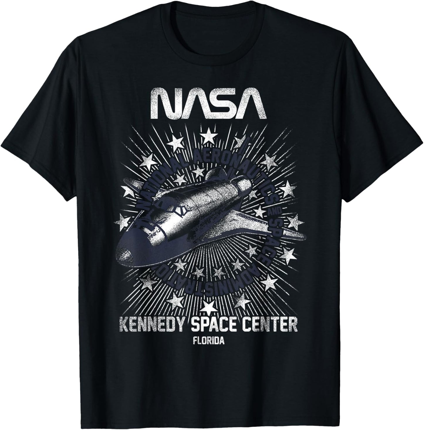 NASA Rocket Kennedy Space Center T-Shirt - T-Shirt | Black