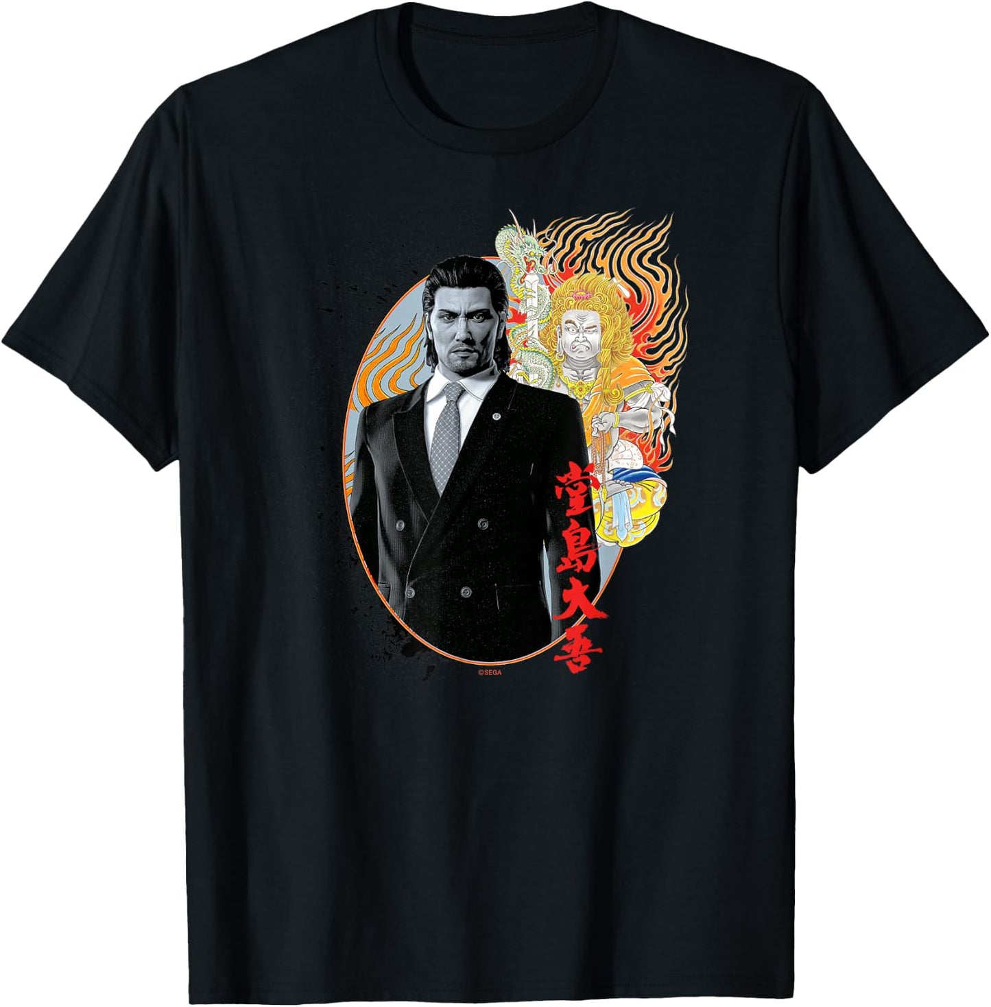 SEGA Like a Dragon & Yakuza Daigo Dojima T-Shirt - T-Shirt | Black