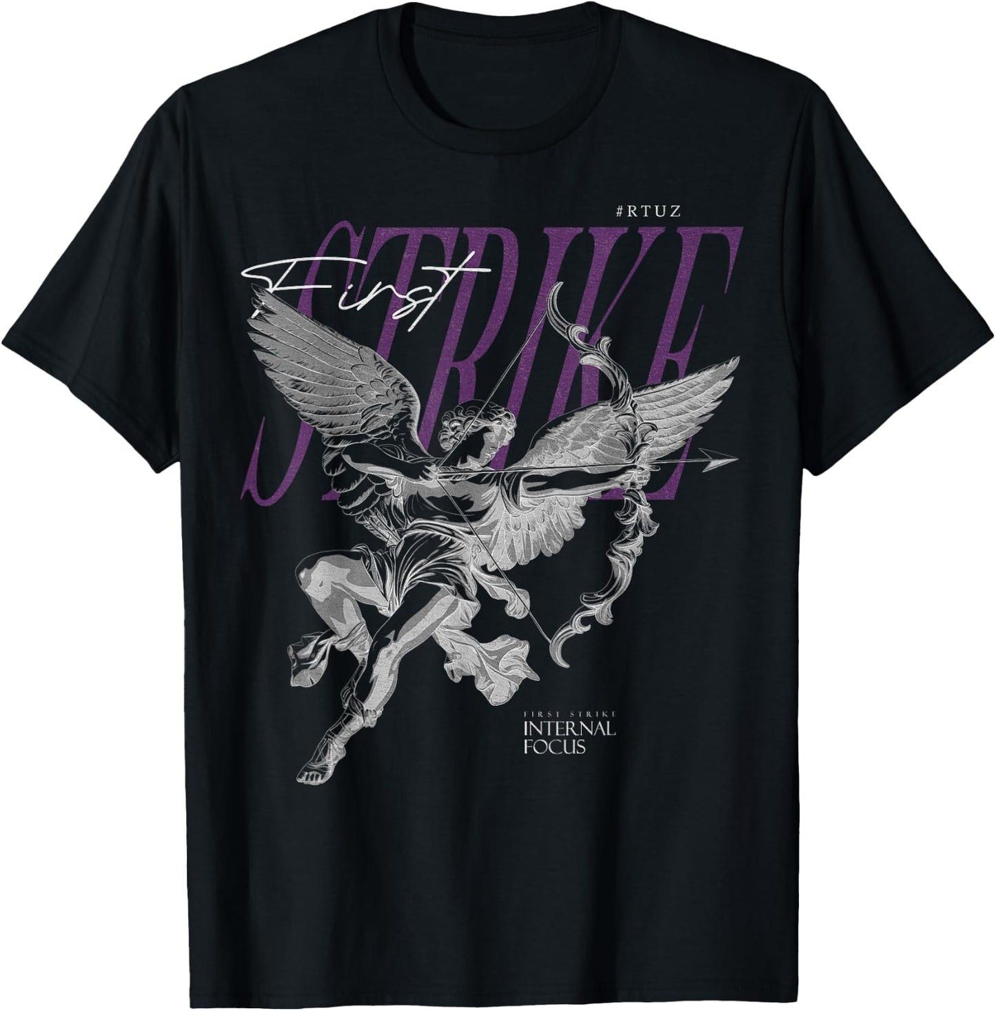 Modern Hip Hop Vintage Graffiti Urban Angel Streetwear , black T-Shirt - T-Shirt | Black