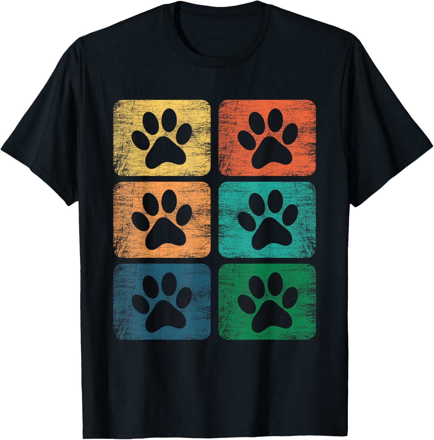 Hunde Hundepfote Hundebesitzer Hundeliebhaber Pfote T-Shirt - T-Shirt | Black