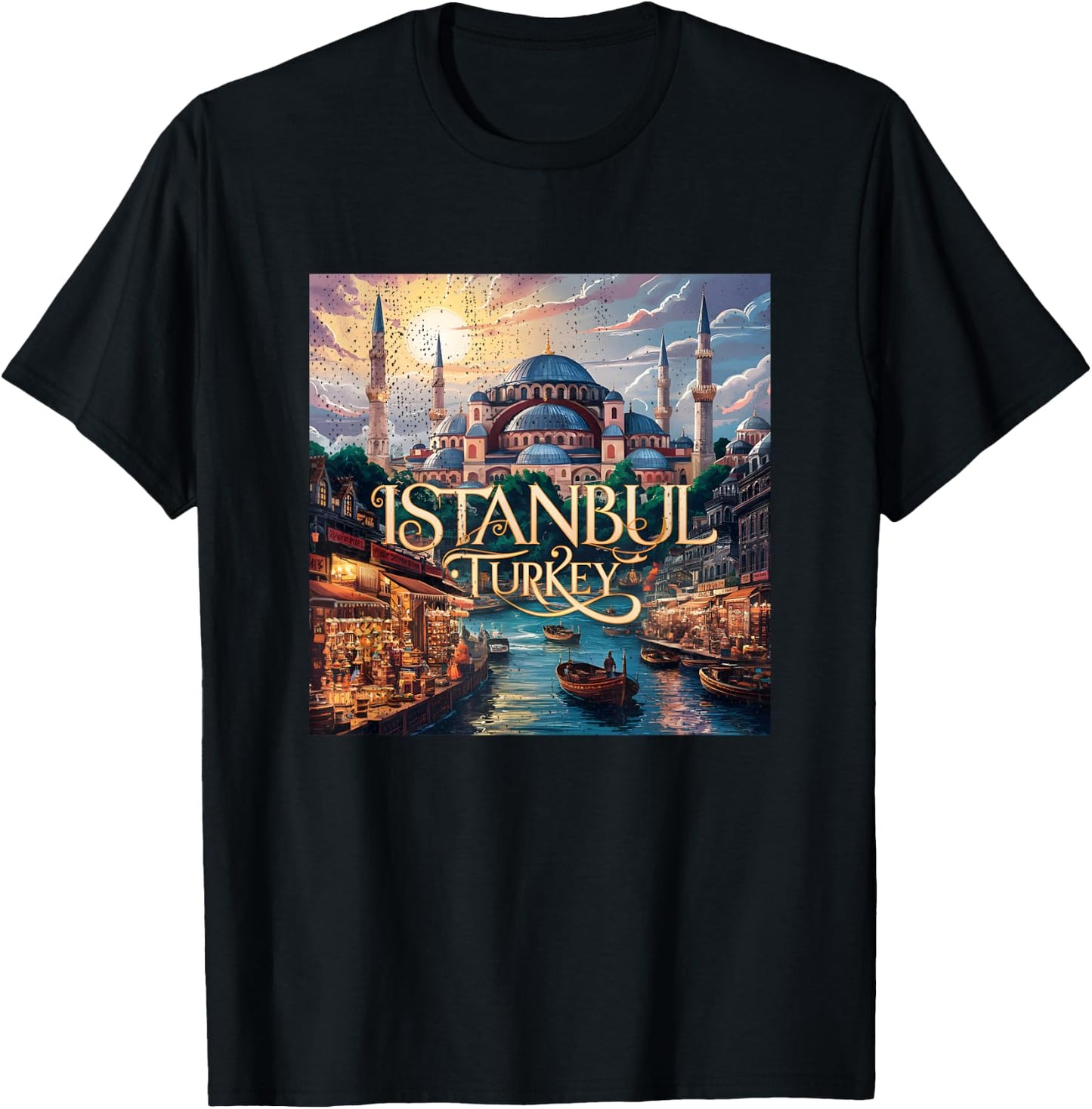 Vintage Istanbul Turquie T-Shirt - T-Shirt | Black