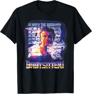Stranger Things Always, Steve Harrington's Babysitter , Black, S T-Shirt - T-Shirt | Black